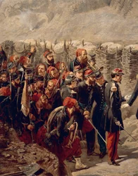 Marschall Patrice MacMahon mit Zouaven in Malakoff