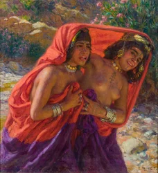 Die erschrockenen Badenden; La Fuite des Baigneuses