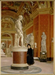 Ansicht der Mars-Rotunde und der Halle des Mecenas im Louvre