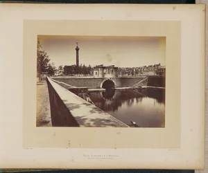 Kasernenposten an der Bastille. Tunnel und Julisäule.