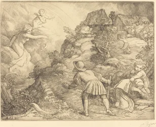 Allegorie des Bauern und des Glücks (Le paysan et la fortune: Sujet allegorique)
