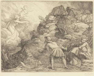 Allegorie des Bauern und des Glücks