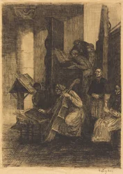 Chor in einer spanischen Kirche, 1860