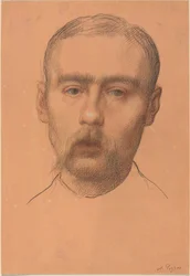 Kopf eines Mannes, mögliches Porträt von Professor E.D. Adams