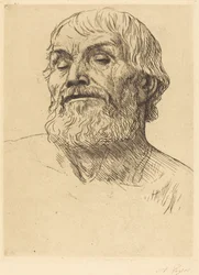 Kopf eines Mannes Tete d