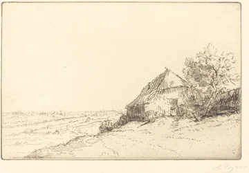 Hütte auf einem Hügel (Masure sur la colline)