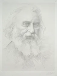 Porträt von Henry Wadsworth Longfellow (2. Platte)