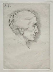 Porträt von Mme. Emily Hughes, 1. Platte