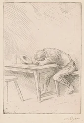 Siesta eines Arbeiters