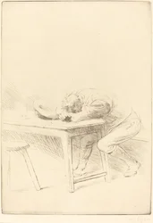 Siesta eines Arbeiters