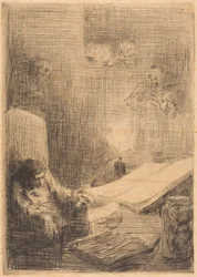 Schlafender Gelehrter