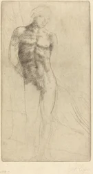 Studie einer nackten Figur (Etude de figure nue)