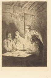 Abendessen der Armen Le souper chez misere