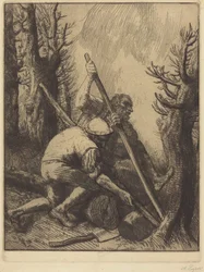 Holzfäller, 3. Tafel