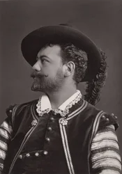 Porträt des französischen Baritons Victor Maurel (1848-1923) als Mozarts Don Giovanni - Fotografie von Alphonse Justin Liebert (1827-1914)