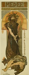 Sarah Bernhardt als Medee im Renaissance-Theater, 1898