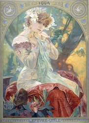Sarah Bernhardt in der Rolle der Prinzessin Lointaine