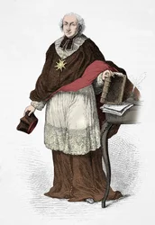 Porträt von Kardinal de Lomenie de Brienne (Gravur)