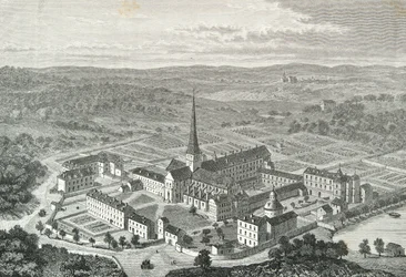 Ansicht der Abtei Port Royal (Gravur)