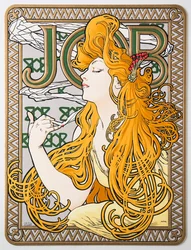 Werbeplakat für das Seidenpapier Job, 1897