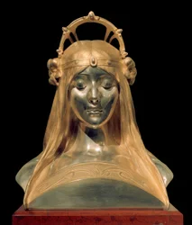 Kopf eines Mädchens