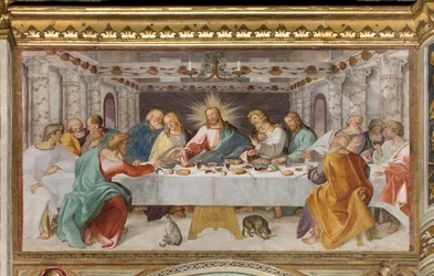 Presbyterium, Achter südlicher Bogen, Das letzte Abendmahl, Altobello Melon