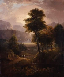 Planwagen in den Rockies, 1837