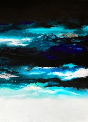 Abstrakte Blaue Tiefen