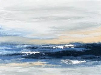 Blauer Ozeanhorizont Abstrakt