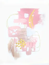Rosa Gold Abstrakt