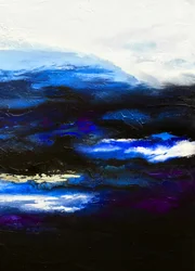 Tiefblaue Abstraktion