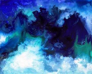 Tiefblaue Strömungen