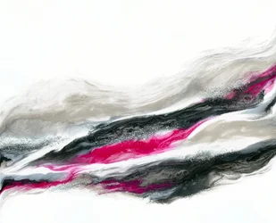 Dynamische Pink-Silber-Flüssigkeit