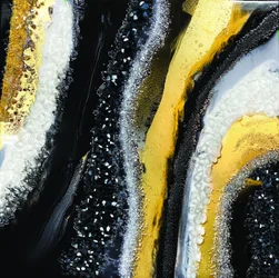 Luxuriöser schwarz-goldener Schimmer