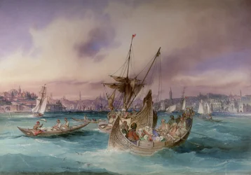 Der Eingang zum Goldenen Horn, Konstantinopel