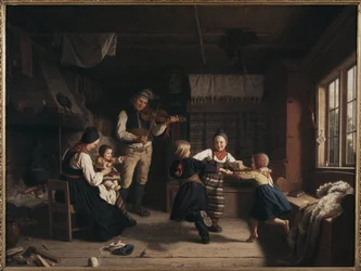 Sonntagabend in einem Bauernhaus in Dalarna