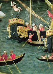 St. Nikolaus rettet Mira vor der Hungersnot (Detail), ca. 1327-32