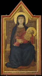 Die Jungfrau und das Kind auf dem Thron, 1319