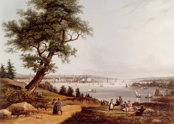 Ansicht der Stadt New York im Jahr 1840