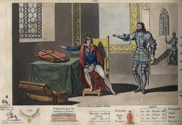 Ludwig XI. (1423-1483) wird in Peronne gefangen gehalten, und aus seinem Apartment kann er den Turm sehen, in dem Karl III. nach 6 Jahren Gefangenschaft starb. Er erlangte seine Freiheit erst zurück, nachdem er auf das Kreuz von Karl dem Großen geschworen 