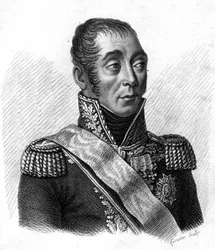 Porträt von Emmanuel, Marquis de Grouchy, Marschall von Frankreich (1766-1847). Gravur von Ambroise Tardieu, 1818. Stella-Sammlung.