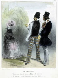 Eine Bekanntschaft - in „Madeleines“ von Cham, ca. 1870-1880