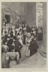 Der königliche Besuch in Irland, Gartenparty in Baron