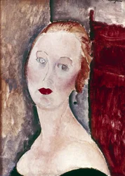 Eine blonde Frau. Porträt von Germaine Survage, 1918