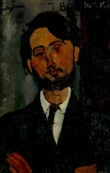Porträt von Léopold Zborowski, 1916