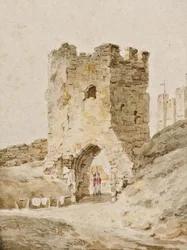 Zwei Soldaten im Dienst auf Dover Castle, ca. 1805