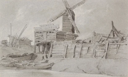 Windmühle und Bootswerft