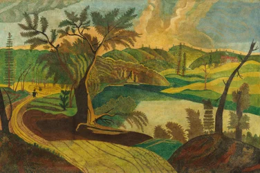 Stilisierte Landschaft