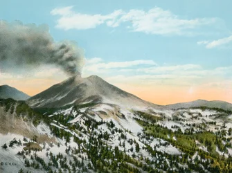 Mount Lassen im Ausbruch