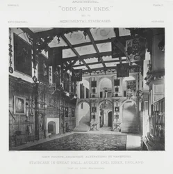 Treppenhaus in der Großen Halle, Audley End, Essex, England